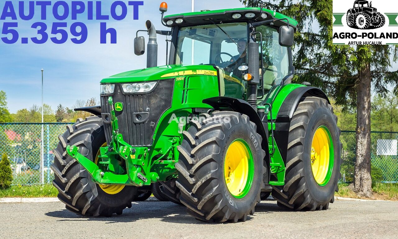 John Deere  7250 R - TLS - 5355 h - 2016 ROK - GPS - AUTOPILOT wheel tractor