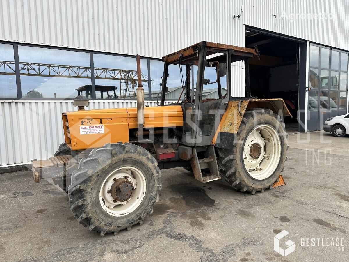 damaged Renault 891-4 wheel tractor